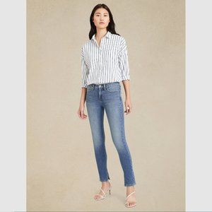 Banana Republic Petite Mid -Skinny Jean Blue Sz 24P
